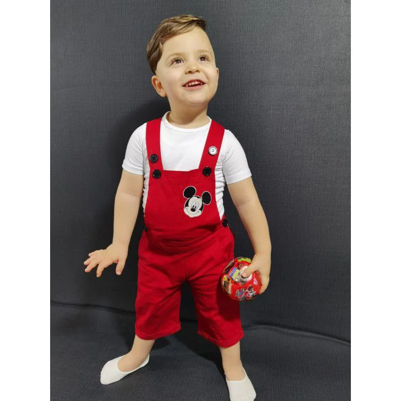 MODAVALS GABARDİN KARDEŞ KOMBİN MICKEY TULUM & TSHIRT KOMBİN  - K