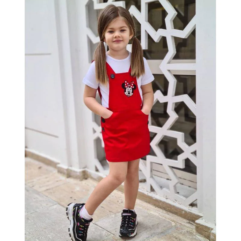 MODAVALS GABARDİN KARDEŞ KOMBİN MINNIE SLOPET & TSHIRT KOMBİN - K MODAVALS GABARDİN KARDEŞ KOMBİN MINNIE SLOPET & TSHIRT KOMBİN - K
