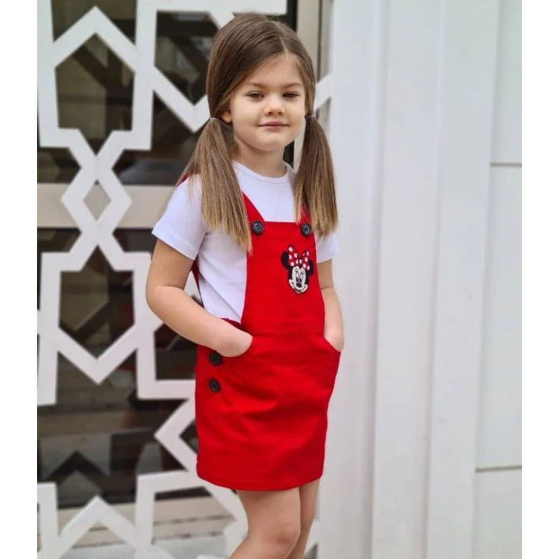 MODAVALS GABARDİN KARDEŞ KOMBİN MINNIE SLOPET & TSHIRT KOMBİN - K MODAVALS GABARDİN KARDEŞ KOMBİN MINNIE SLOPET & TSHIRT KOMBİN - K