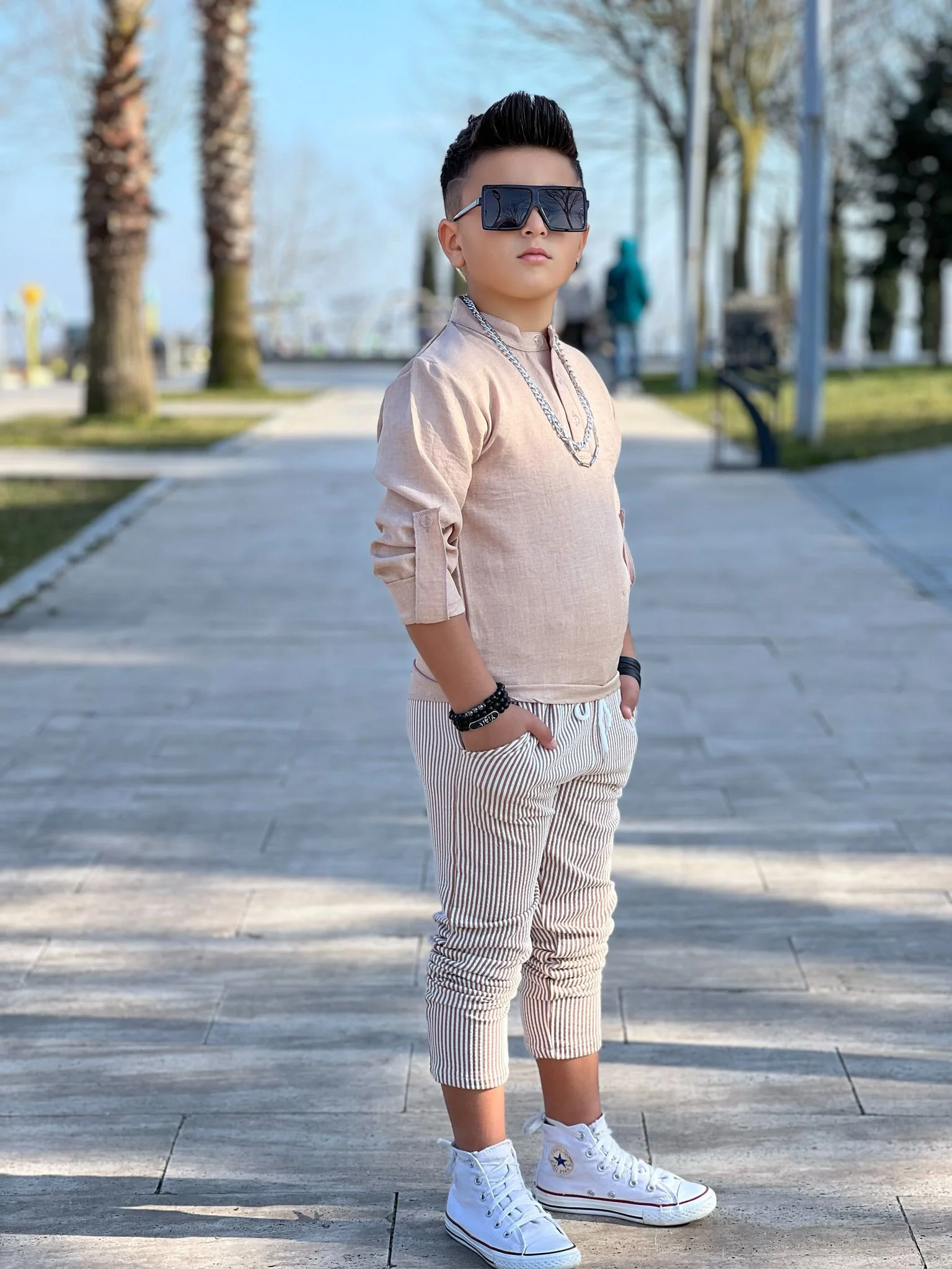 MODAVALS HAKİM YAKA KOL KATLAMALI BADİ & BELİ LASTİKLİ BAĞCIKLI C