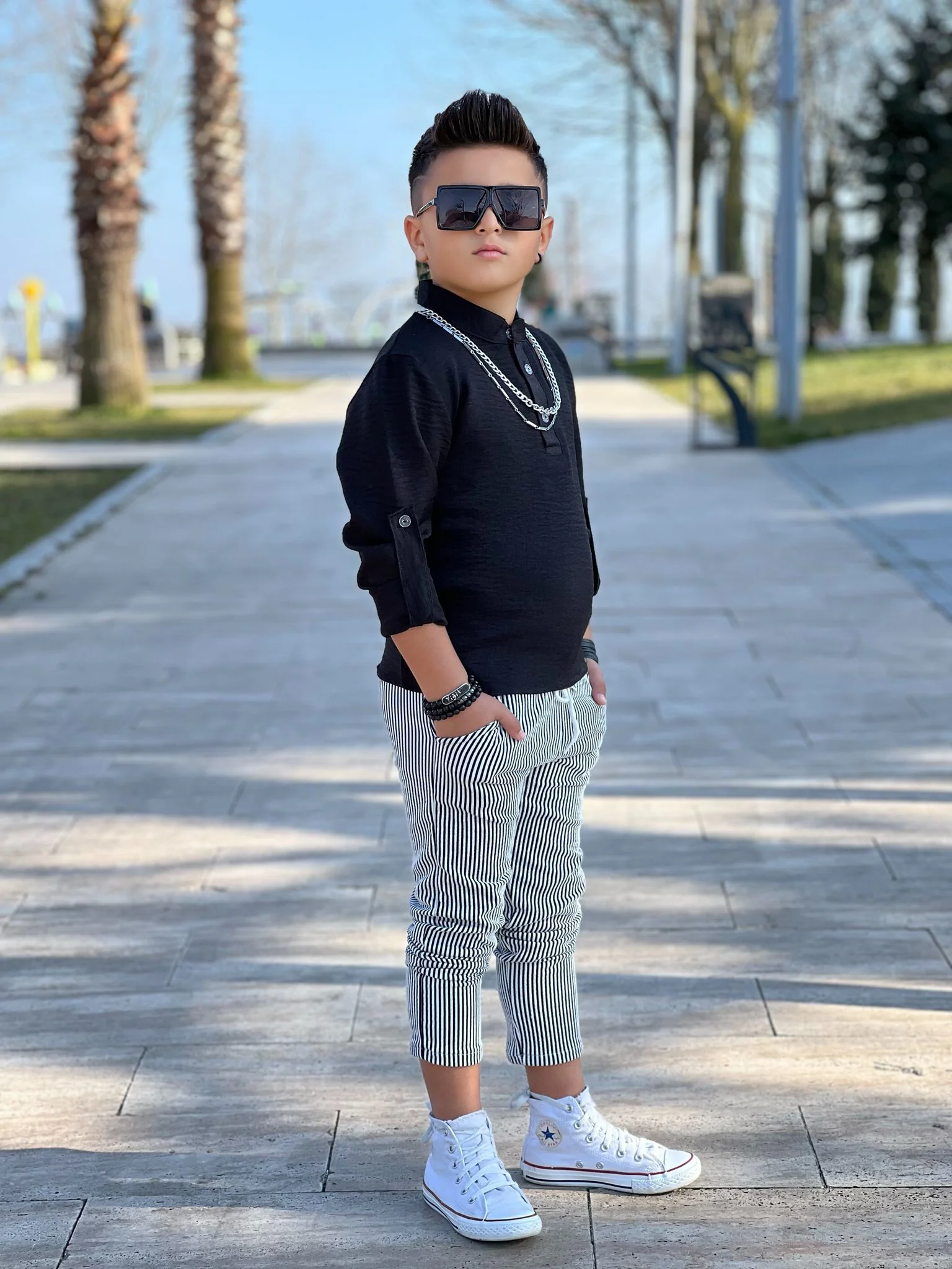 MODAVALS HAKİM YAKA KOL KATLAMALI BADİ & BELİ LASTİKLİ BAĞCIKLI C