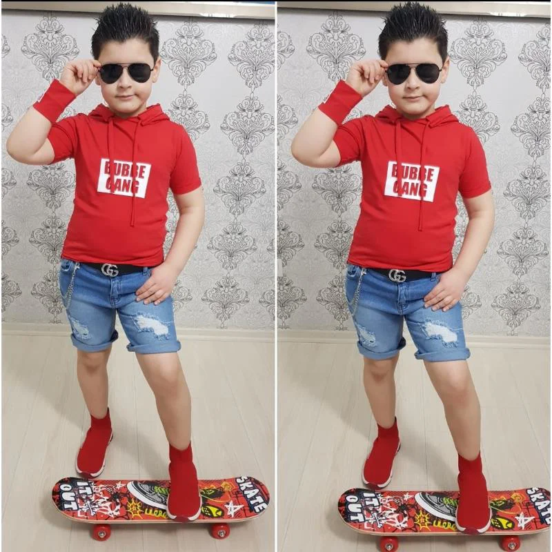 MODAVALS KAPİŞONLU SWEAT BİLEKLİK ZİNCİR AKSESUARLI 4 PARÇA ERKEK