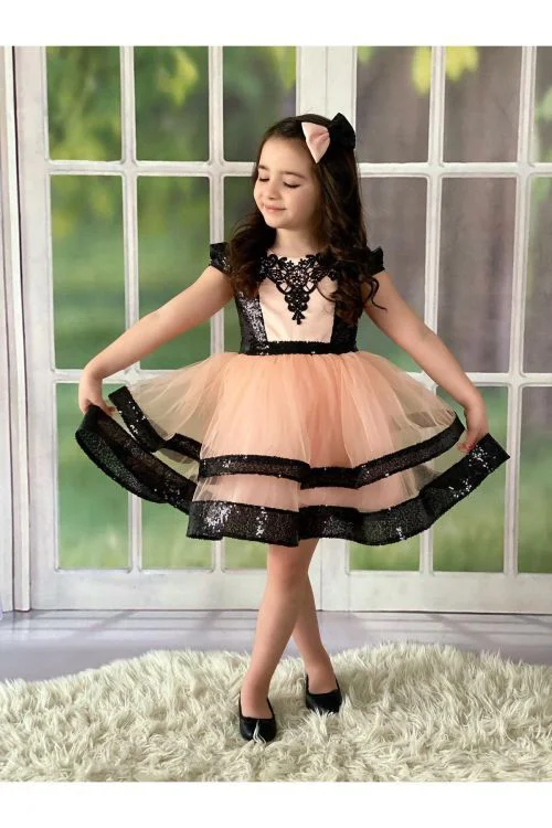 MODAVALS PAYET VE DANTEL İŞLEMELİ TÜL DETAYLI BELDE FİYONK DETAYL