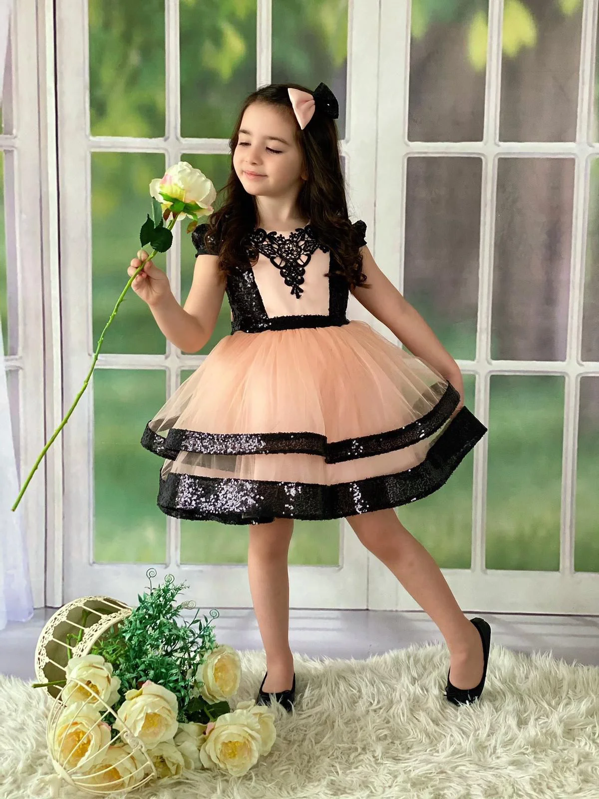 MODAVALS PAYET VE DANTEL İŞLEMELİ TÜL DETAYLI BELDE FİYONK DETAYL