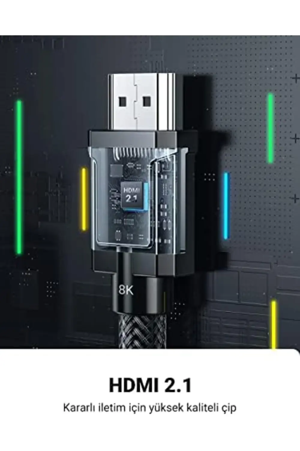 modaview 8K HDMI 2.1 Kablo desteği HDR10, eARC, PS5 için 3D, Xbox