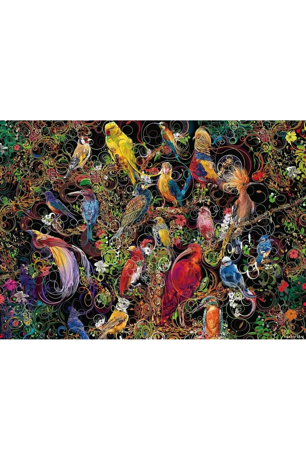 modazone 1000 Parçalı Puzzle Kuşlar modaflicker 1063348