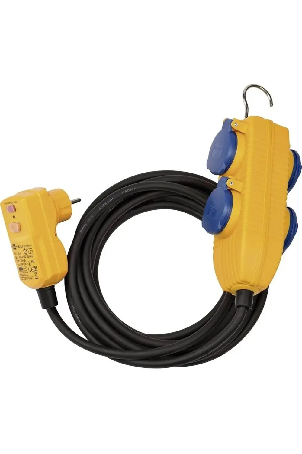 modazone 1168720010 Schutzadapterleitung 5 m H07RN-F3G1,5 Fi-fiş