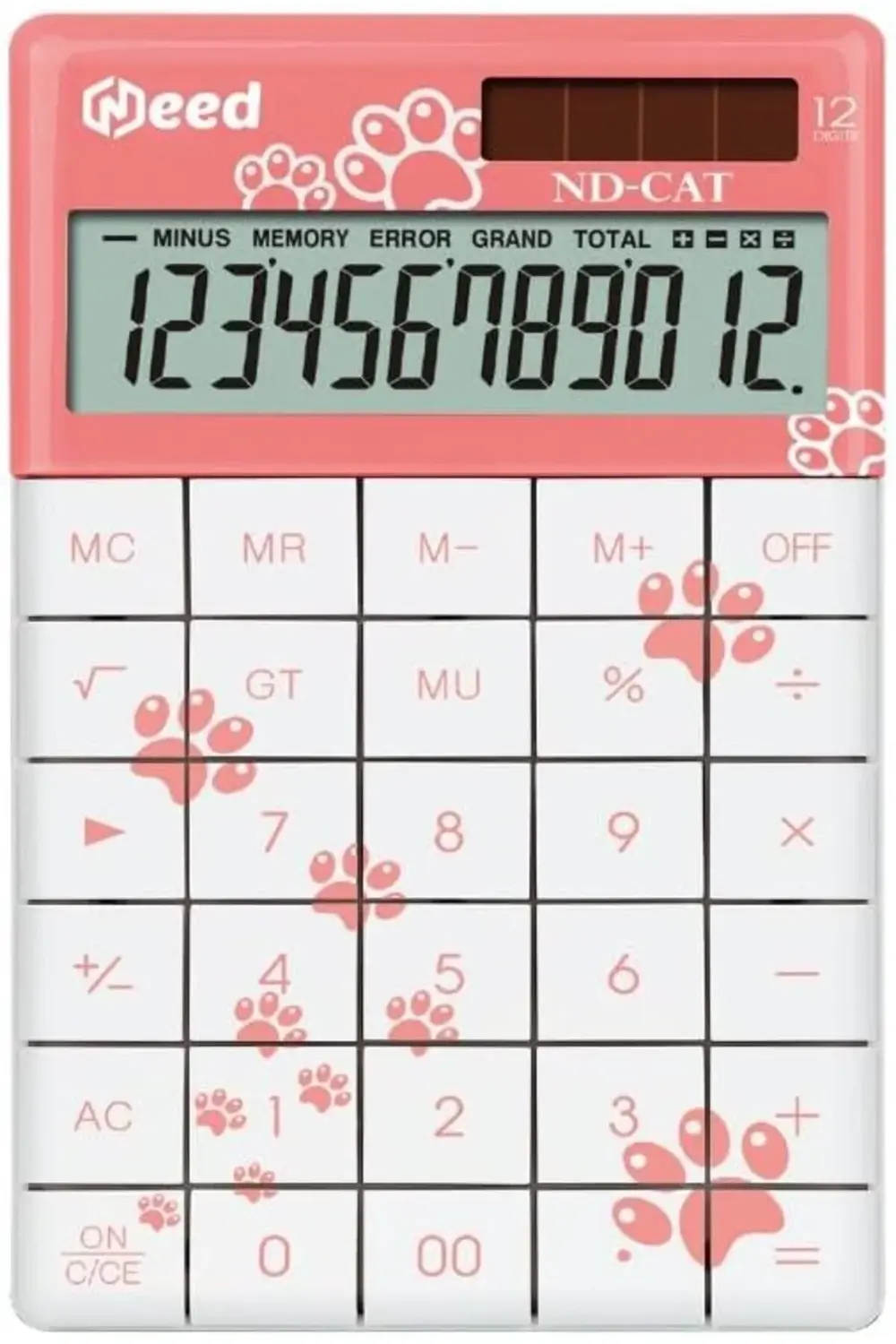 modazone ND-CAT Pembe Kedi Pati Desenli Hesap Makinesi goldhype 8