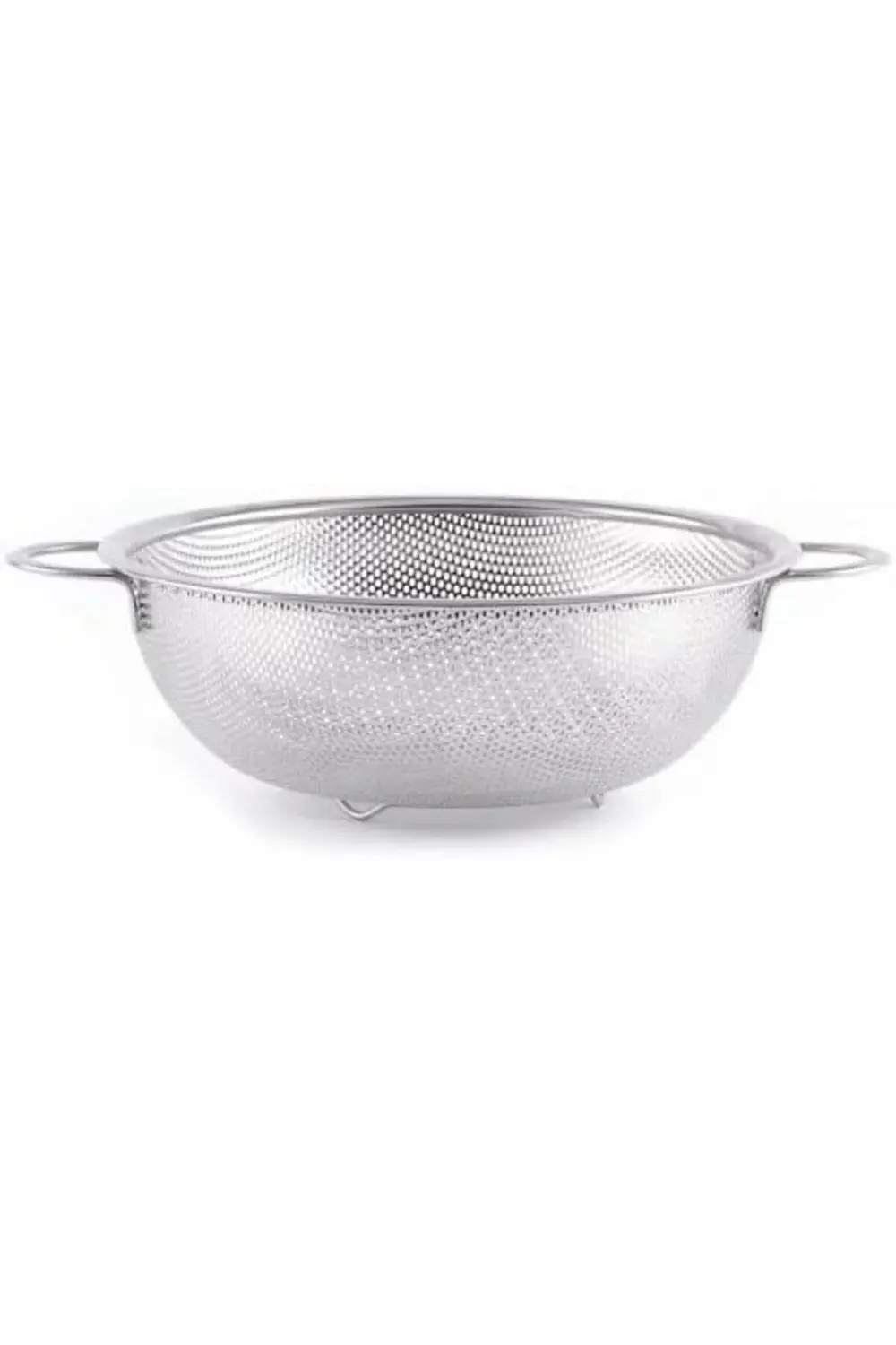 modazone Paslanmaz Çelik 26cm Çift Kulplu Sepet Süzgeç, Salata, M