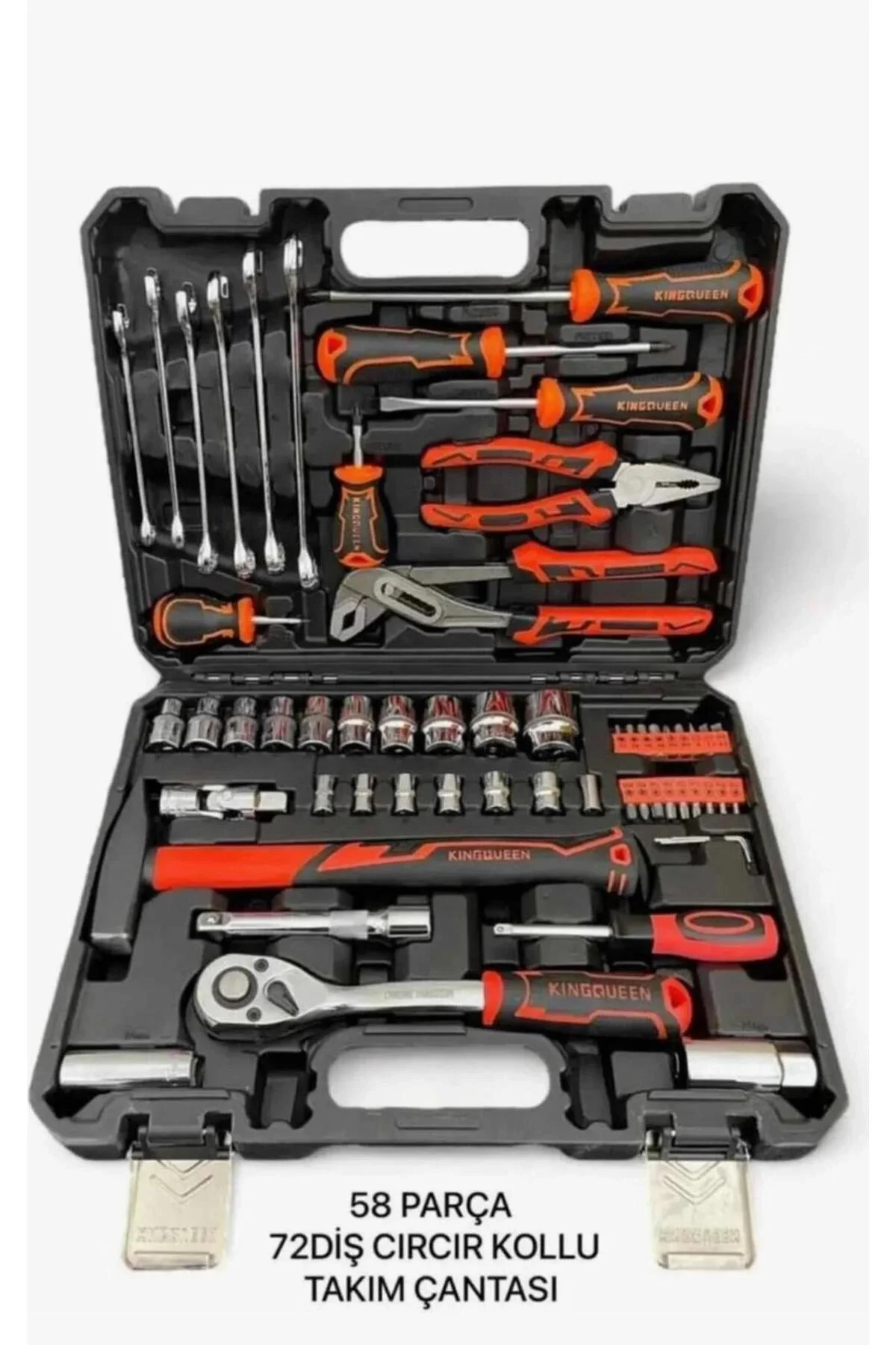 Model 58 Parça Lokma Anahtar Takımı 1-2 Ve 1-2 El Aletleri Seti 5 Model 58 Parça Lokma Anahtar Takımı 1-2 Ve 1-2 El Aletleri Seti 5