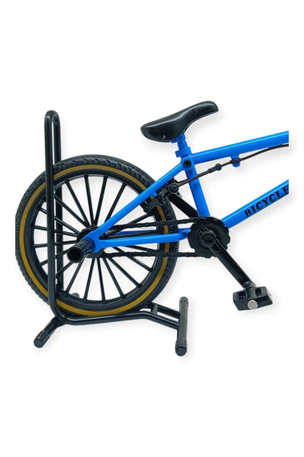 Model Araçlar -1:8 Metal BMX Bisiklet - Die -Cast 17 cm - Mavi (L