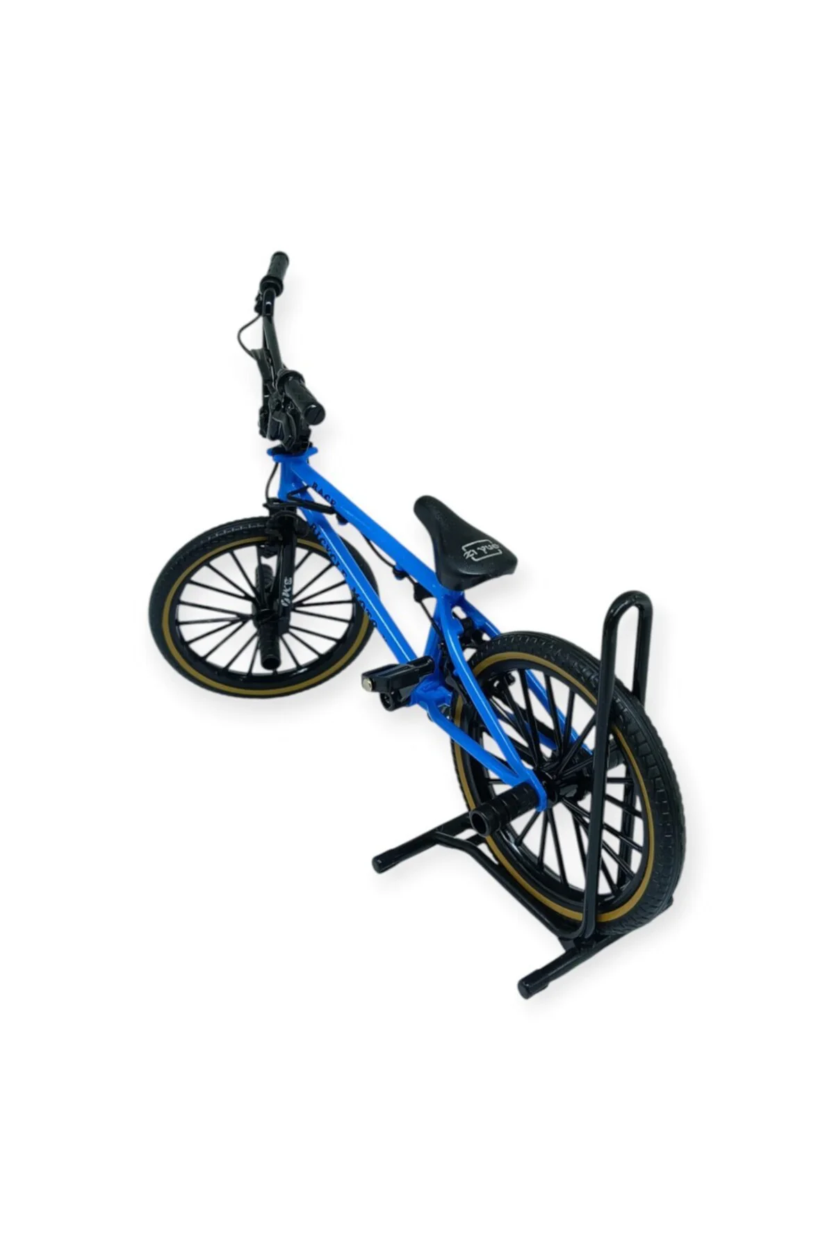 Model Araçlar -1:8 Metal BMX Bisiklet - Die -Cast 17 cm - Mavi (L