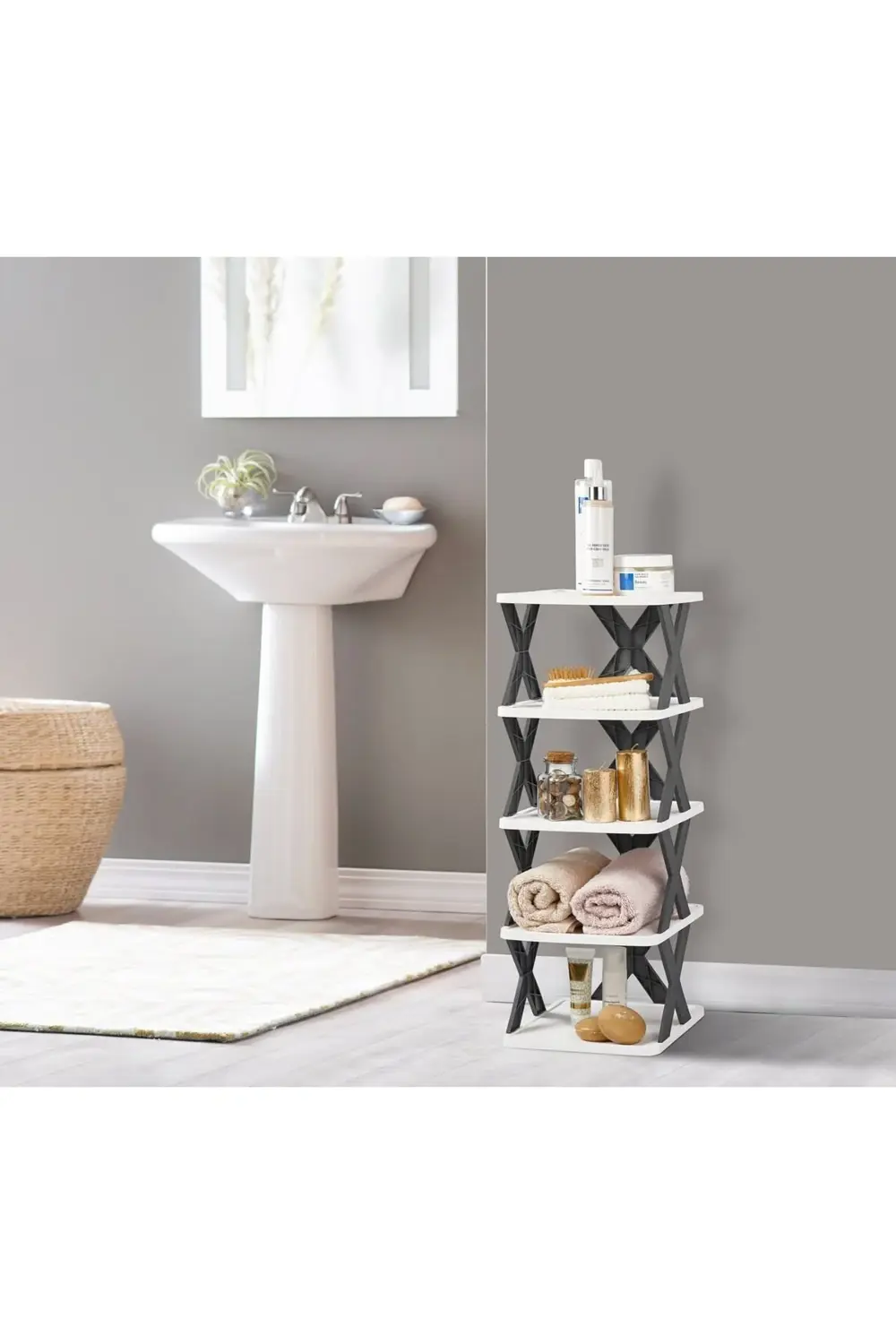 Model X Mutfak Rafı Ayakkabılık Çocuk Odası Rafı Düzenleyici Çok