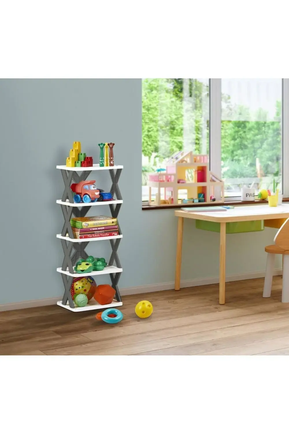Model X Mutfak Rafı Ayakkabılık Çocuk Odası Rafı Düzenleyici Çok