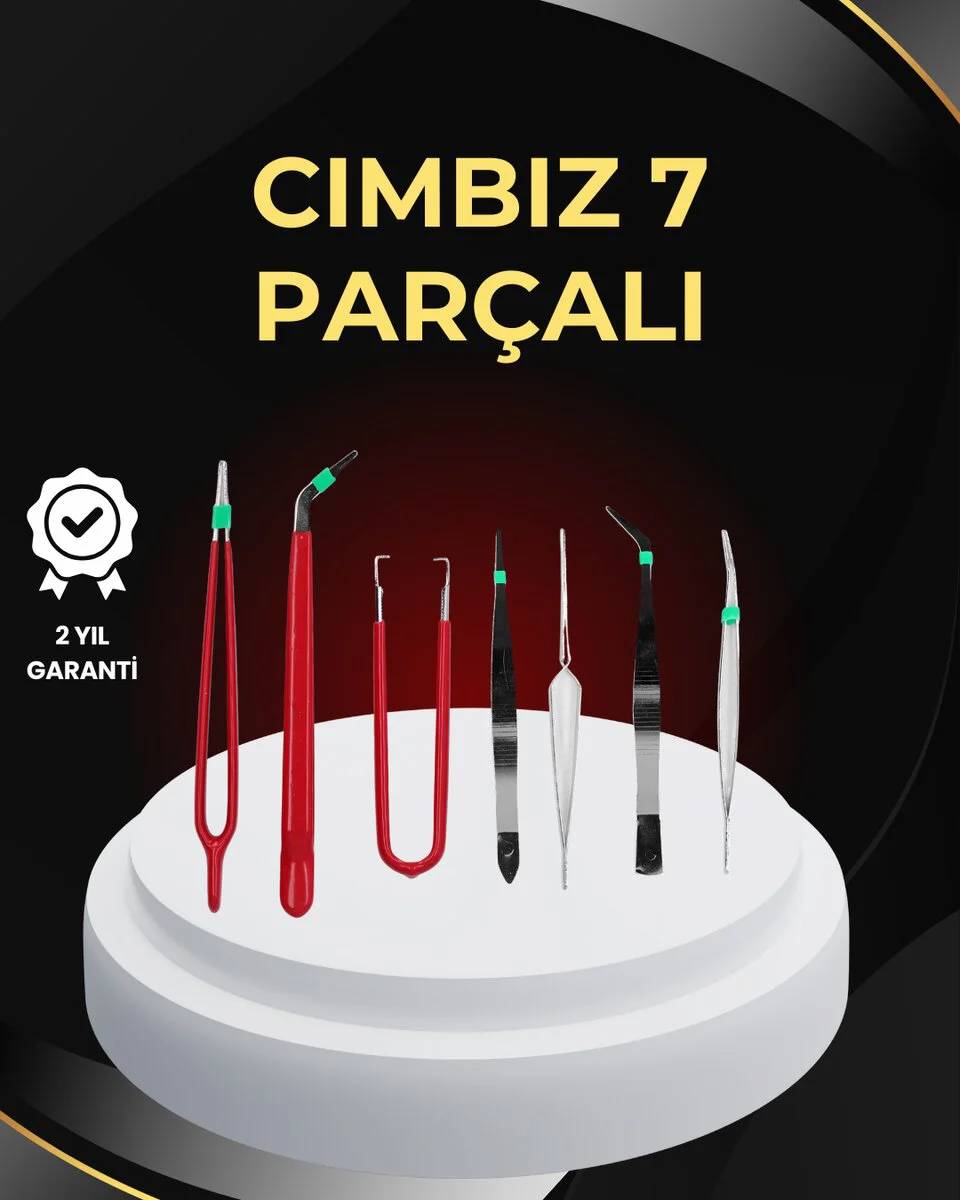 Model Yapımı ve Anakart Tamiri İçin Hassas 7'li Cımbız Seti