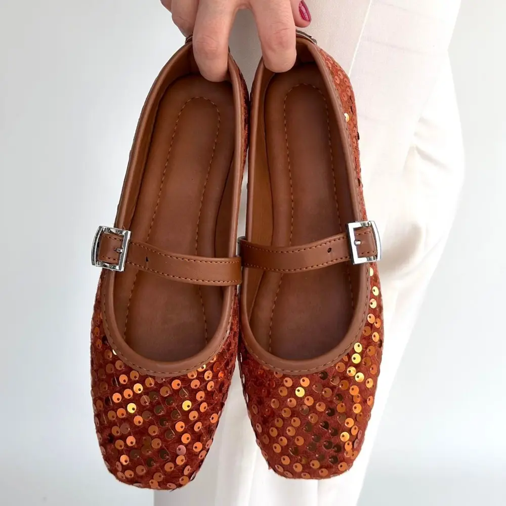 Moden Taba Süet Babet Ayakkabı