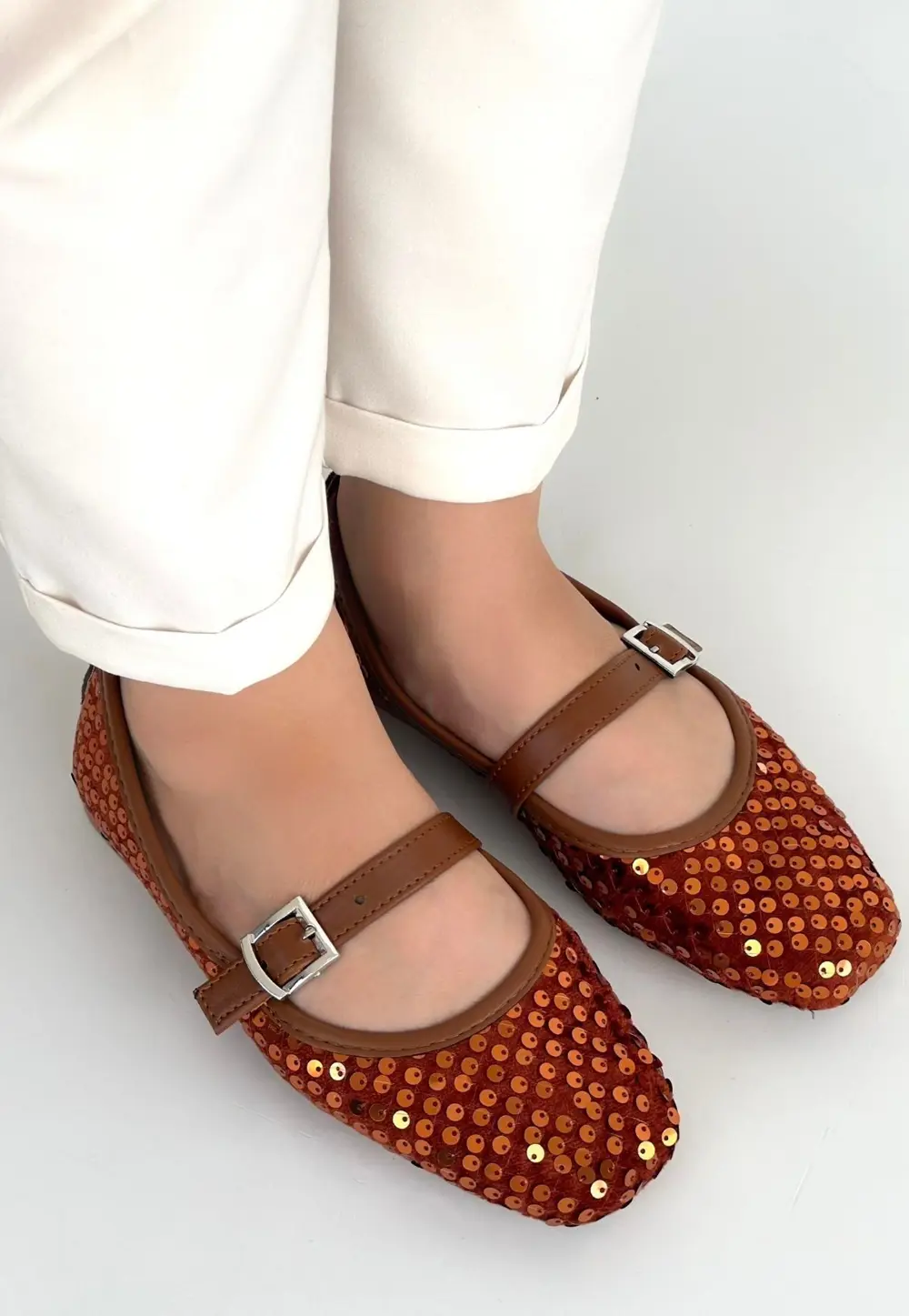 Moden Taba Süet Babet Ayakkabı