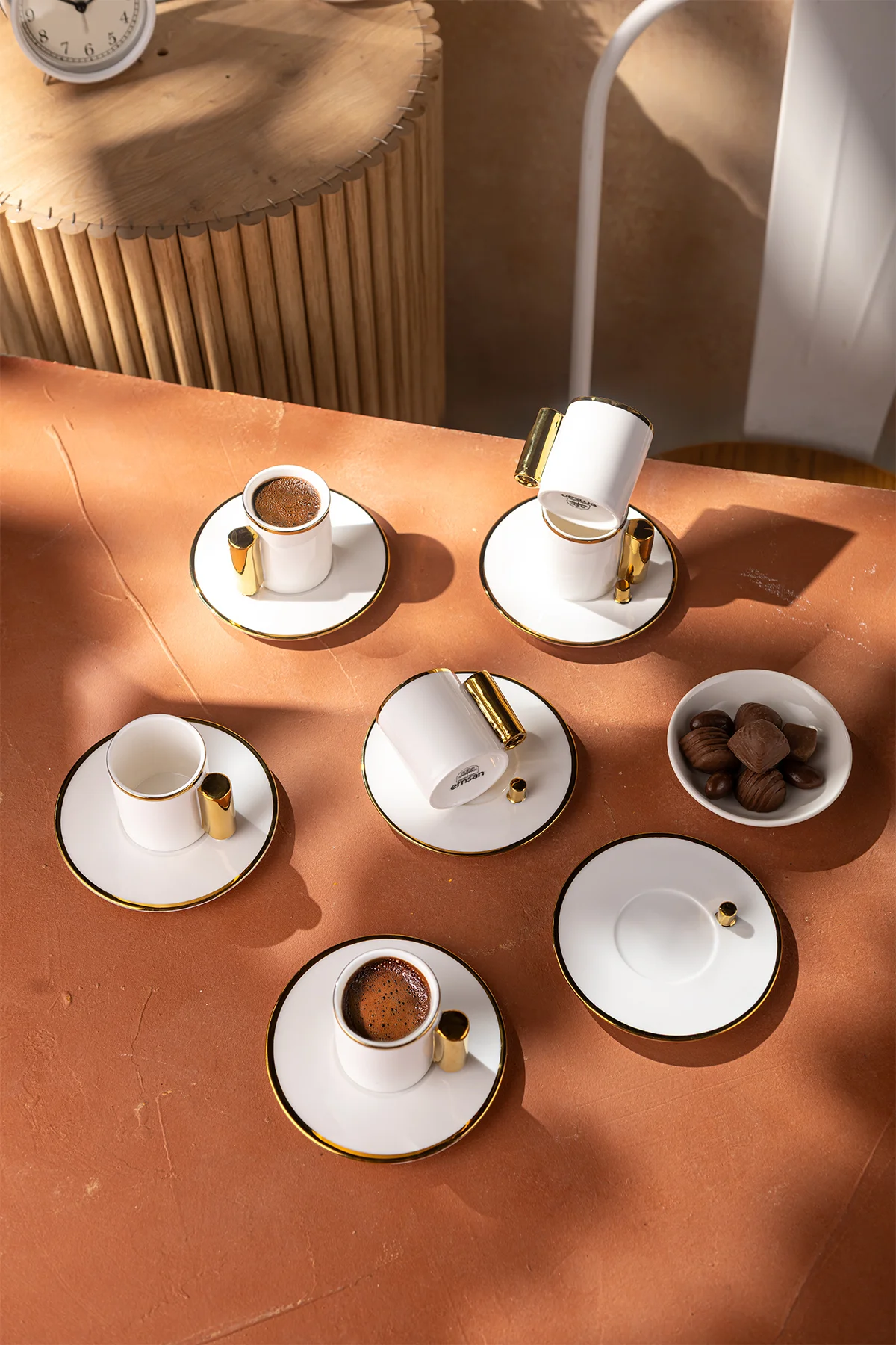 Modern 80 ml 6'lı Kahve Fincan Takımı