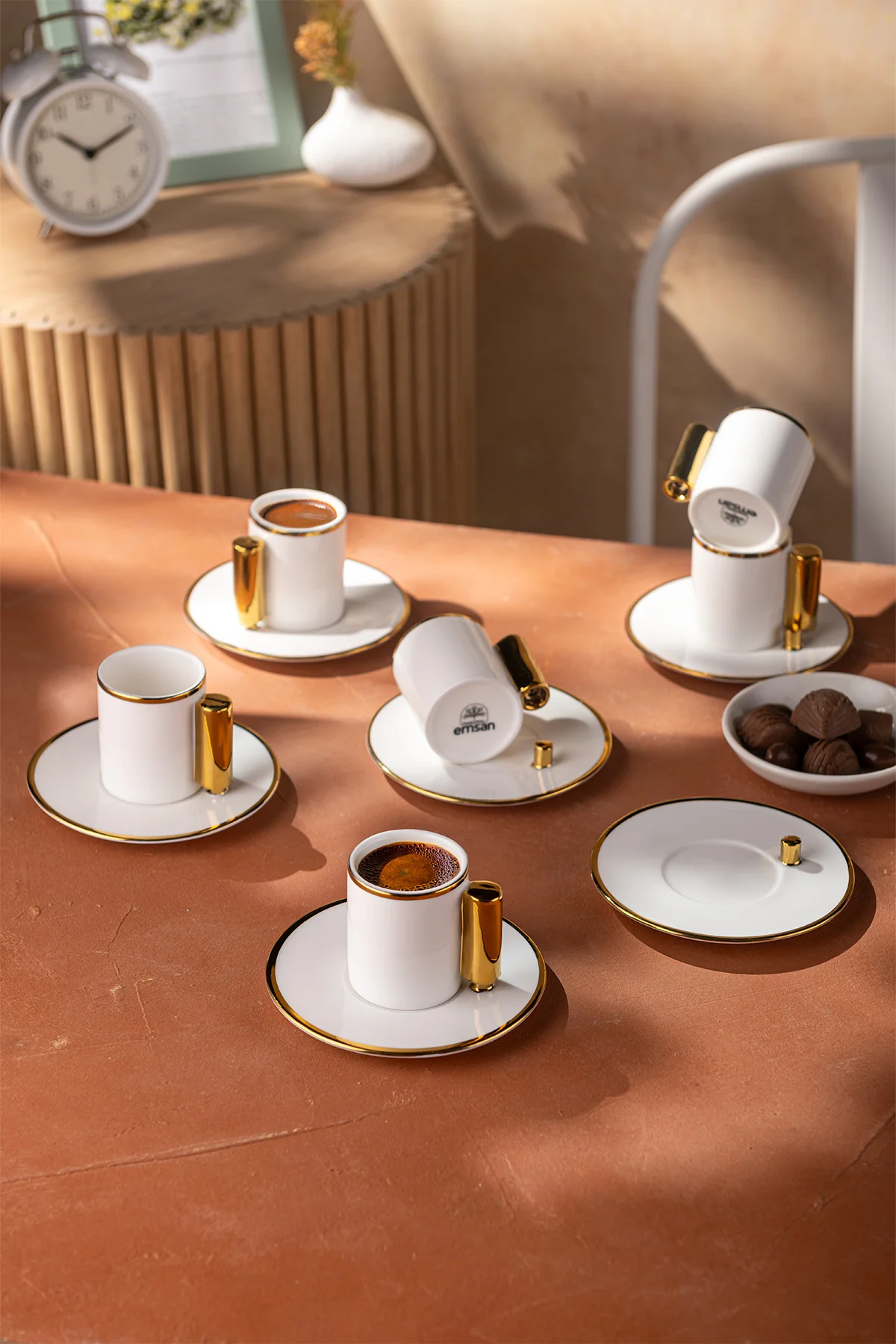 Modern 80 ml 6'lı Kahve Fincan Takımı