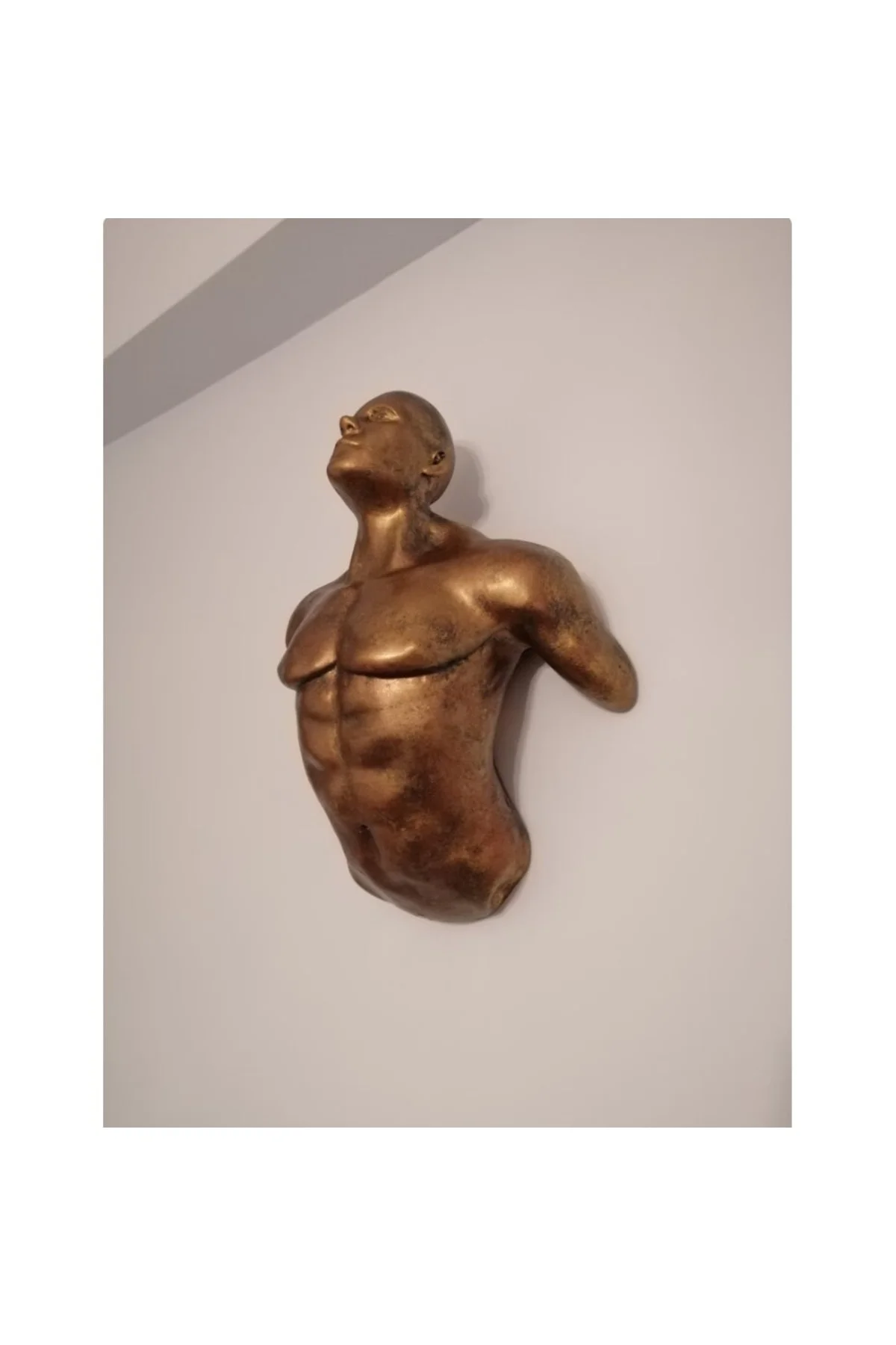 Modern Adam Duvar Dekoru Sculpture Angel Man Wall (giga Dev Boy)