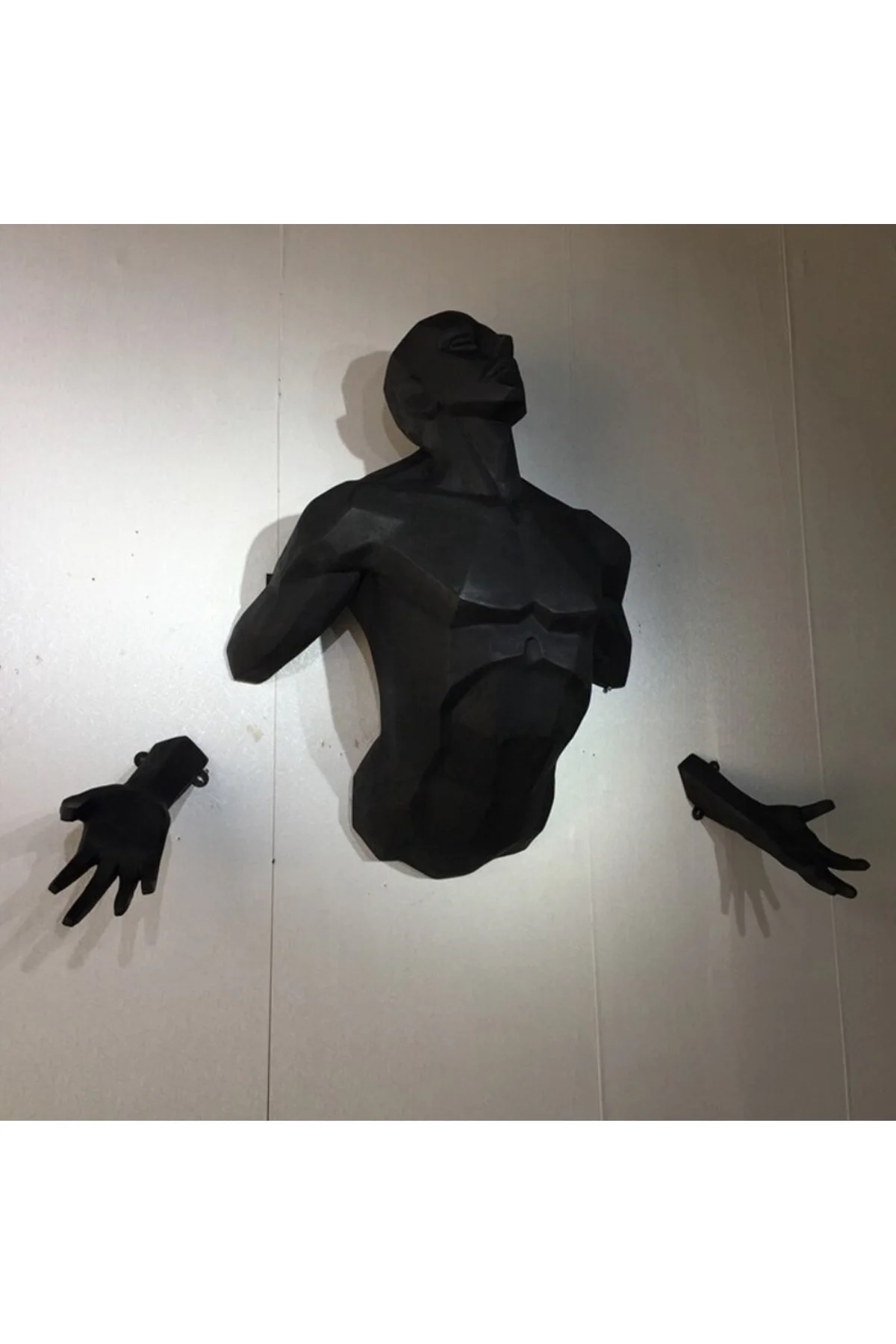 Modern Adam Duvar Dekoru Sculpture Angel Man Wall (giga Dev Boy)