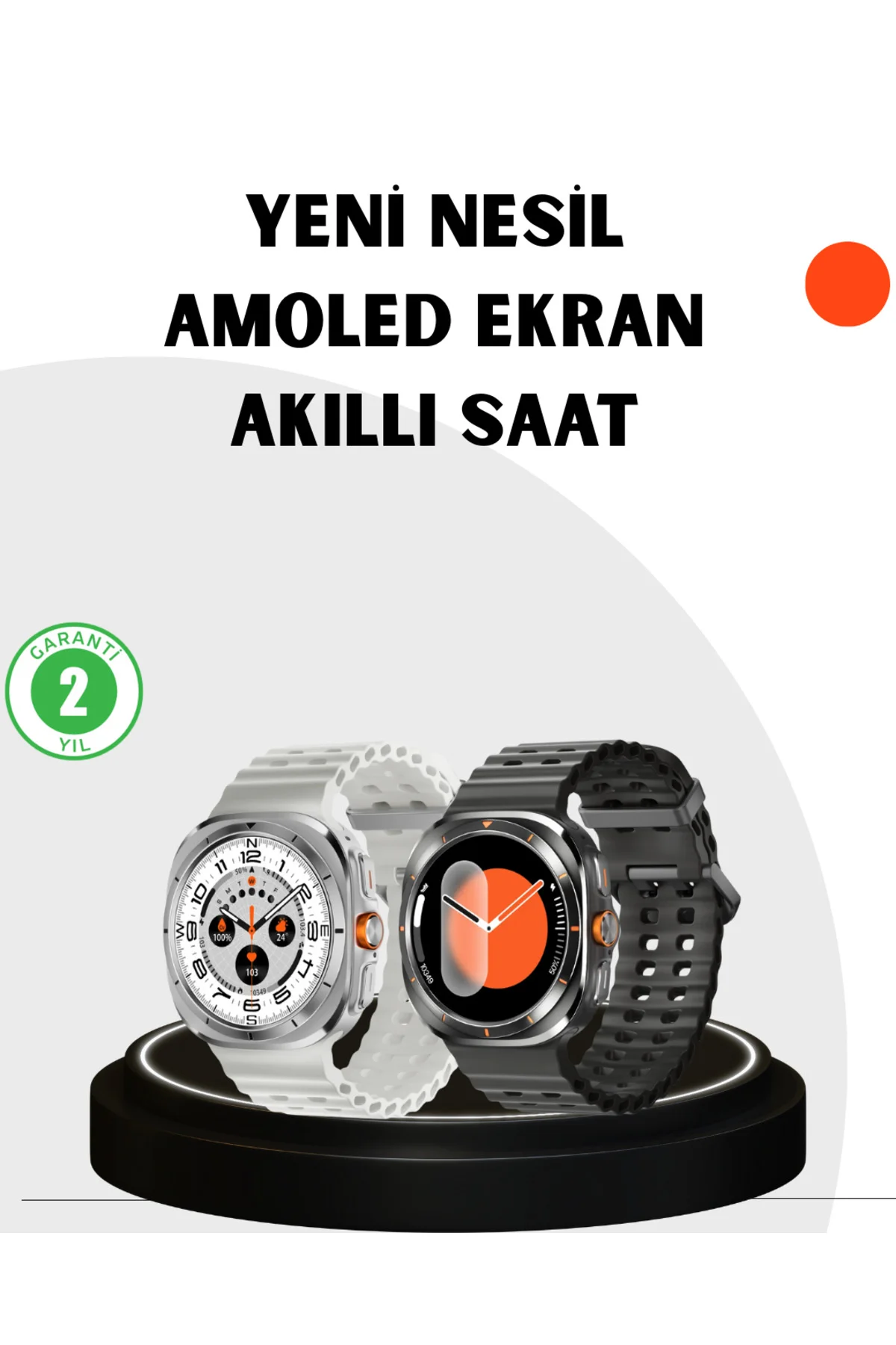 Modern Akıllı Saat Kablosuz Şarj Sosyal Medya Bildirimli