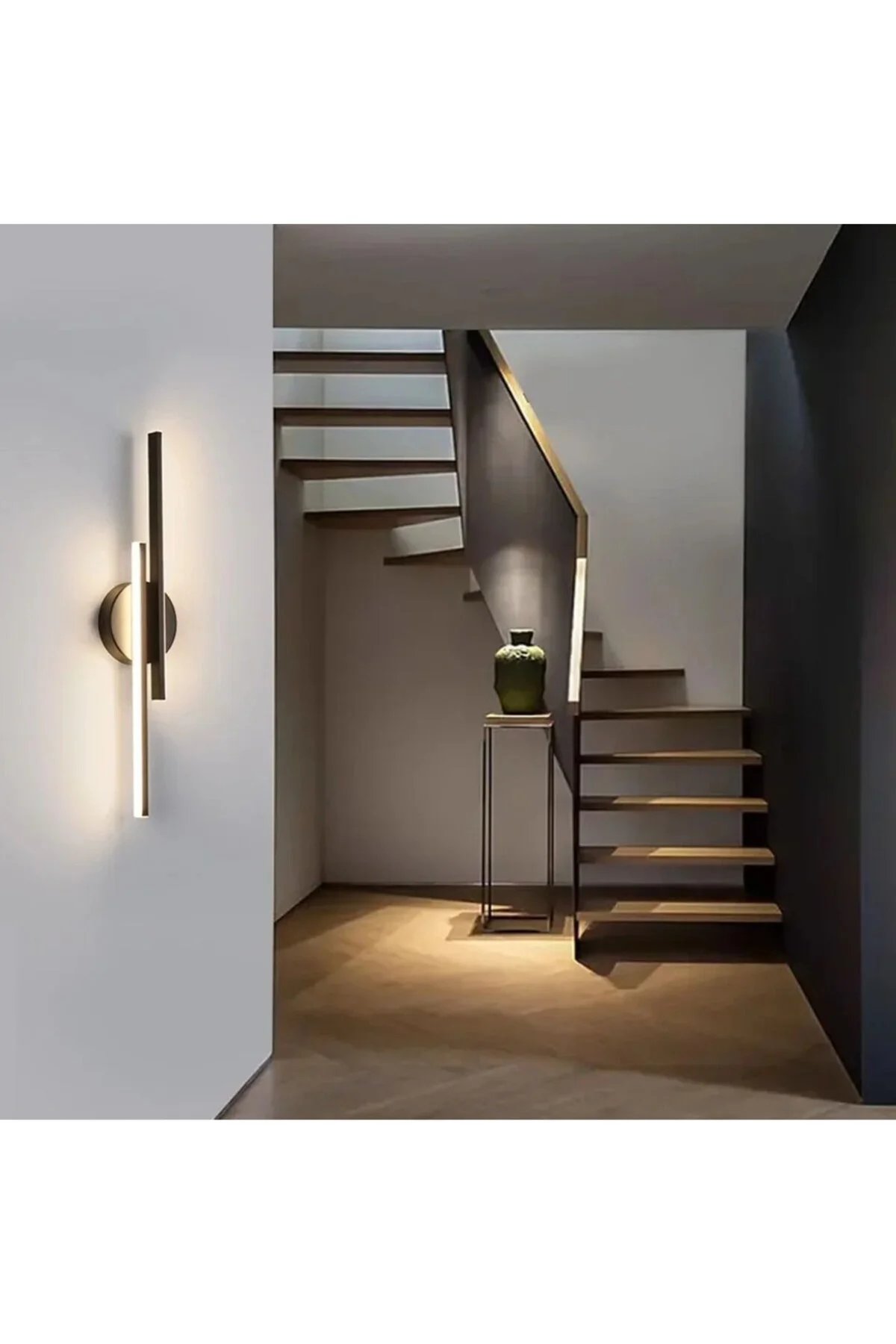 Modern Aplik Çift Yönlü Çubuk Led Siyah Günışığı Lineer Avize Arm