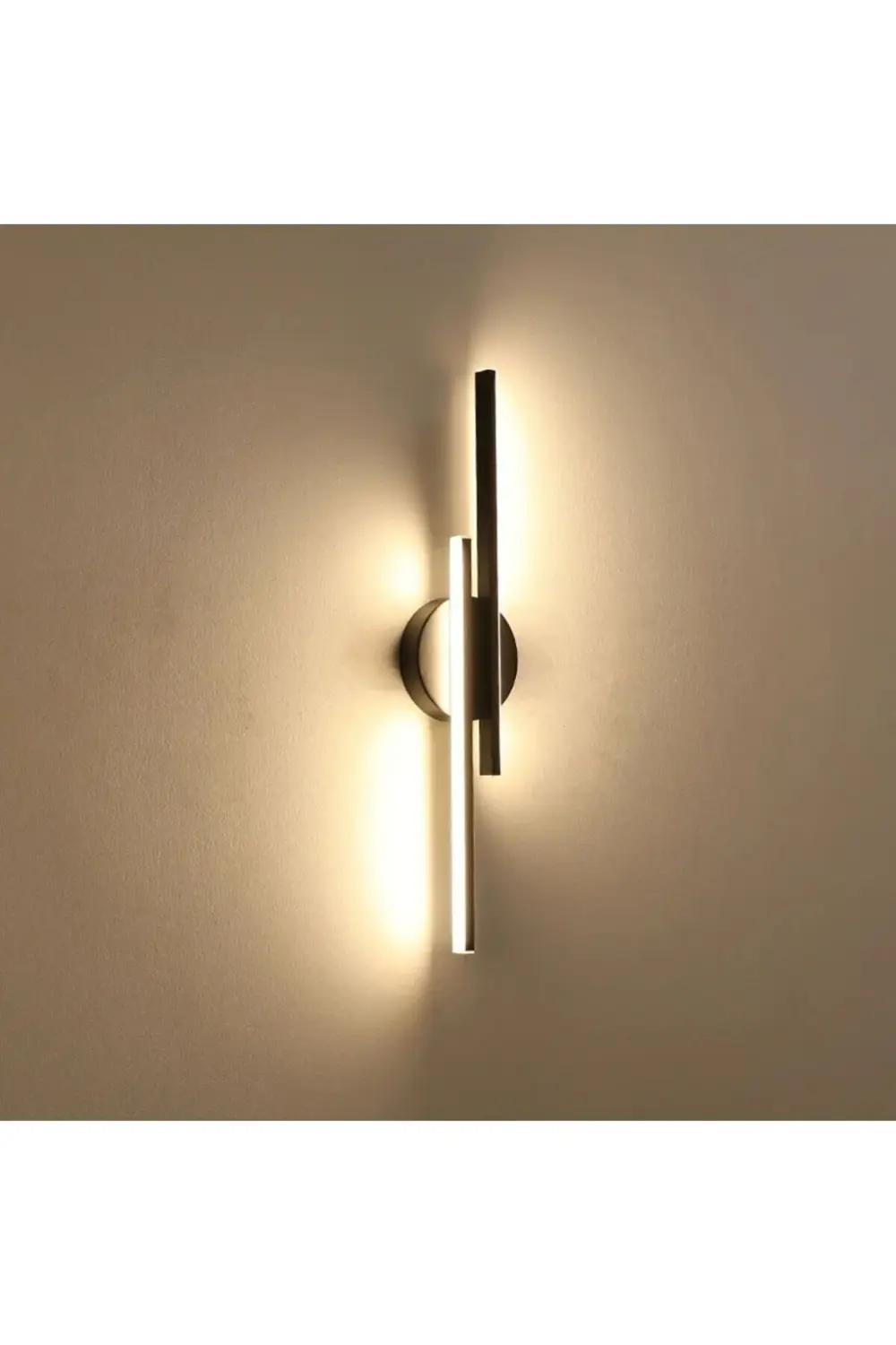 Modern Aplik Çift Yönlü Çubuk Led Siyah Günışığı Lineer Avize Arm