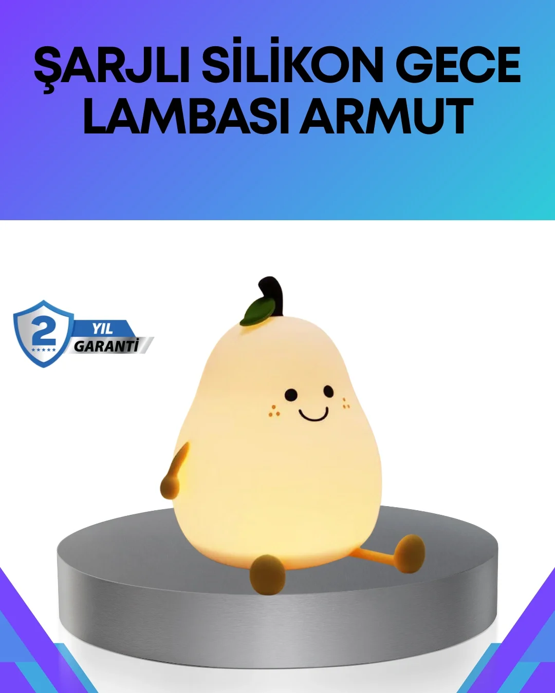 Modern Armut Gece Lambası Kablosuz Şarjlı LED Aydınlatma Fiyatı, Yorumları ve Özellikleri