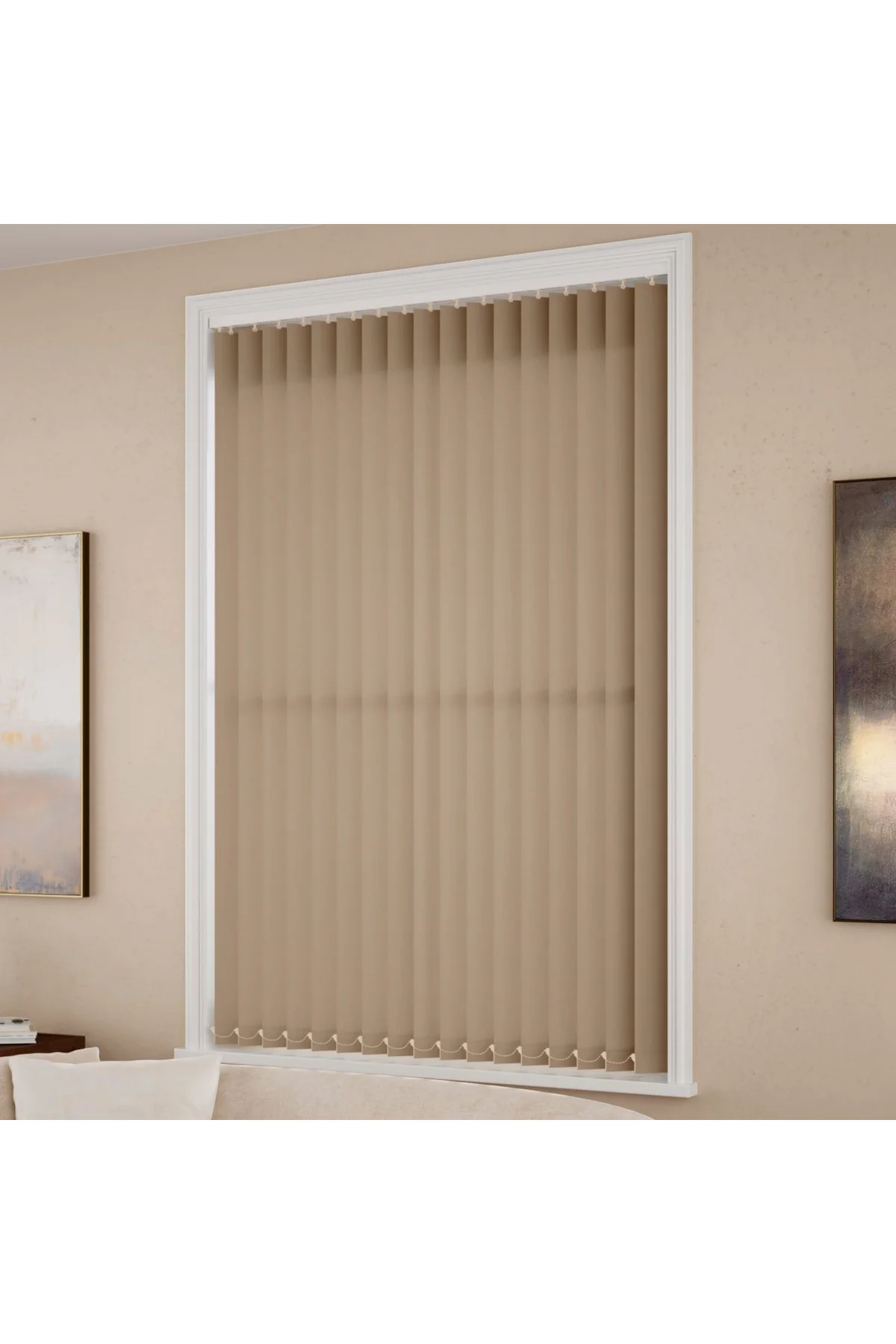 Modern Cappuccino Dikey Jaluzi Stor Perde / Ev, İşyeri ve Ofisler İçin Karartma Dikey Stor Perde, Alüminyum Kasalı Yüksek Kaliteli - W1810/CP Modern Cappuccino Dikey Jaluzi Stor Perde / Ev, İşyeri ve Ofisler İçin Karartma Dikey Stor Perde, Alüminyum Kasalı Yüksek Kaliteli - W1810/CP
