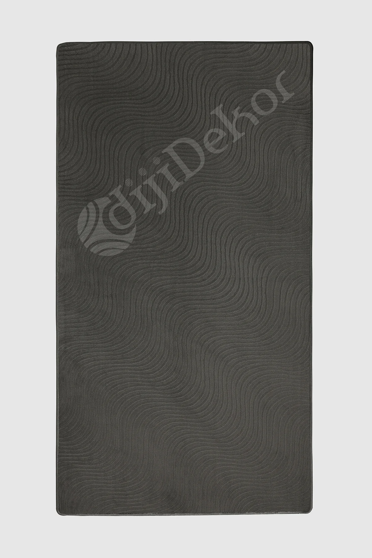 MODERN DALGALI TASARIMLI ANTRASİT RENKLİ Yıkanabilir Kaymaz Kesme HALI Yolluk 60x450 MODERN DALGALI TASARIMLI ANTRASİT RENKLİ Yıkanabilir Kaymaz Kesme HALI Yolluk 60x450