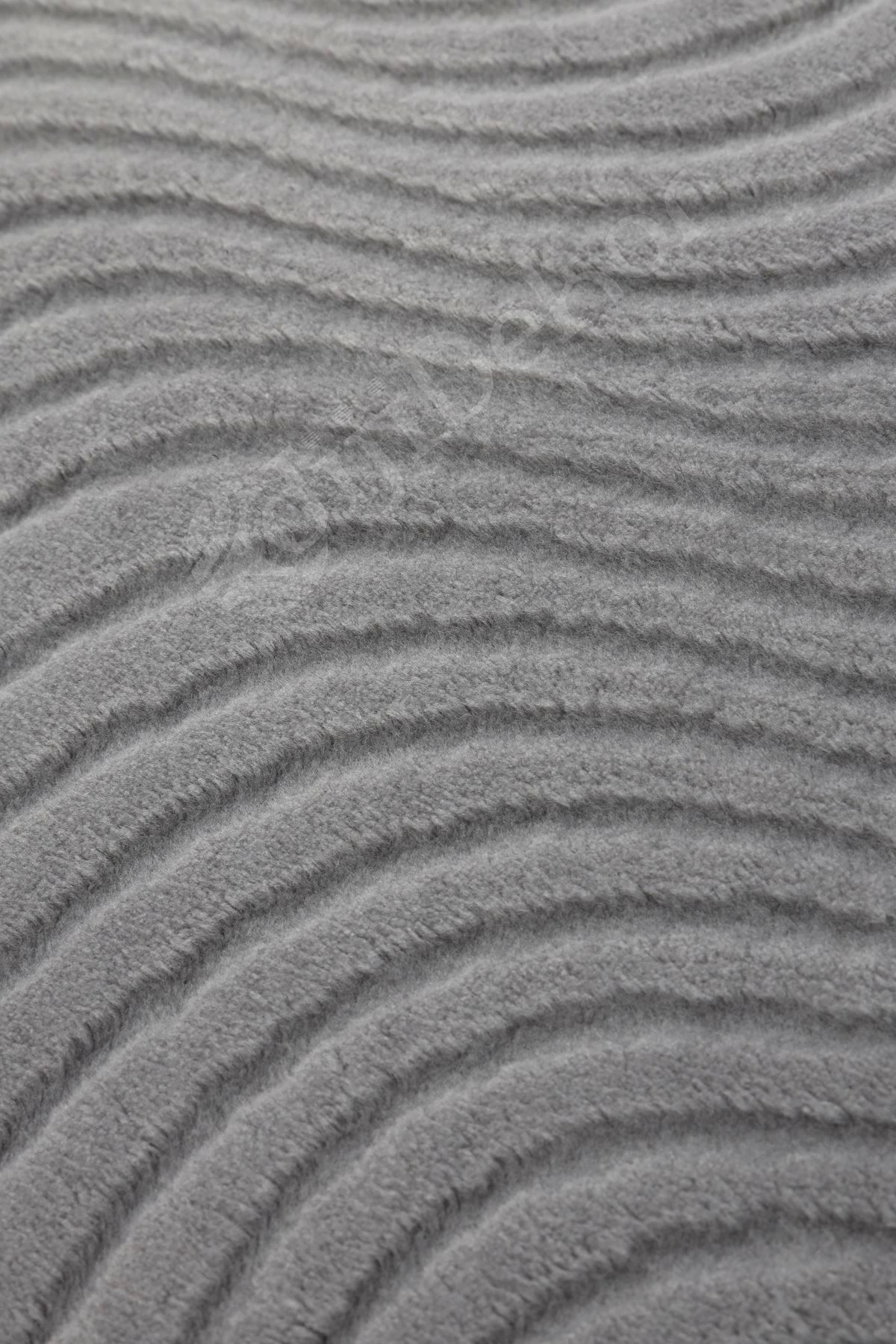 MODERN DALGALI TASARIMLI GRİ RENKLİ Yıkanabilir Kaymaz Kesme HALI Yolluk 100x400