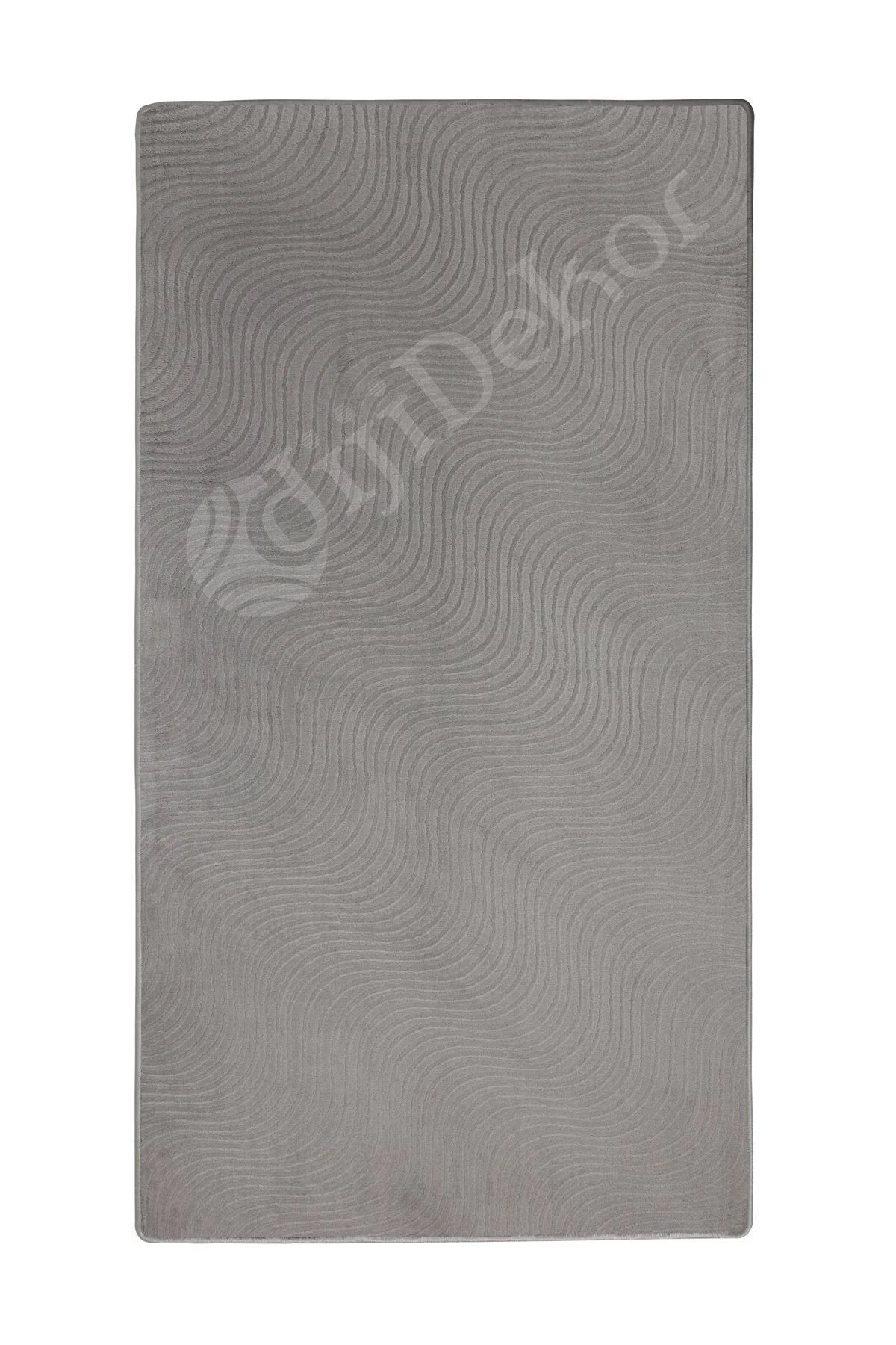MODERN DALGALI TASARIMLI GRİ RENKLİ Yıkanabilir Kaymaz Kesme HALI Yolluk 60x120 MODERN DALGALI TASARIMLI GRİ RENKLİ Yıkanabilir Kaymaz Kesme HALI Yolluk 60x120
