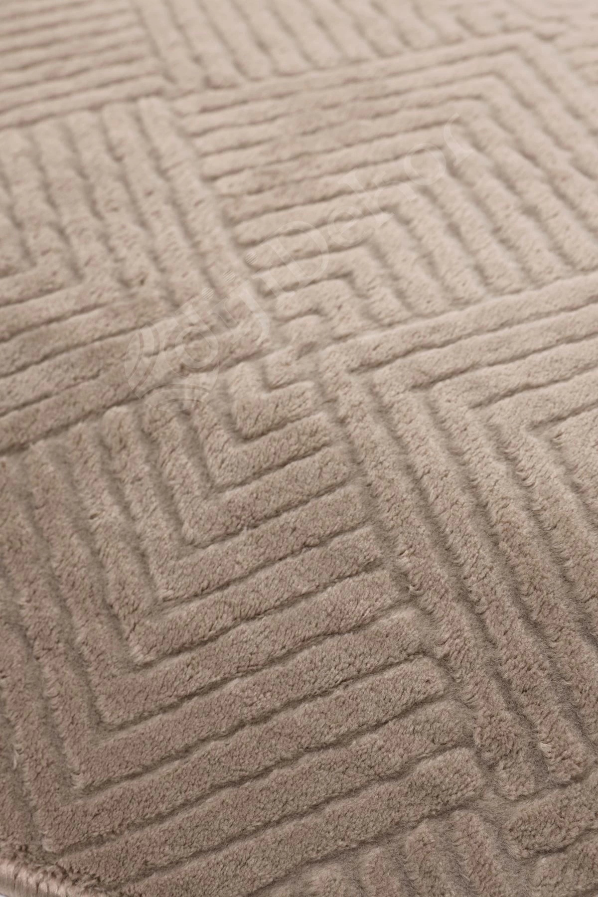 MODERN DAMA TASARIMLI KAHVE RENKLİ Yıkanabilir Kaymaz Kesme HALI Yolluk 60x250