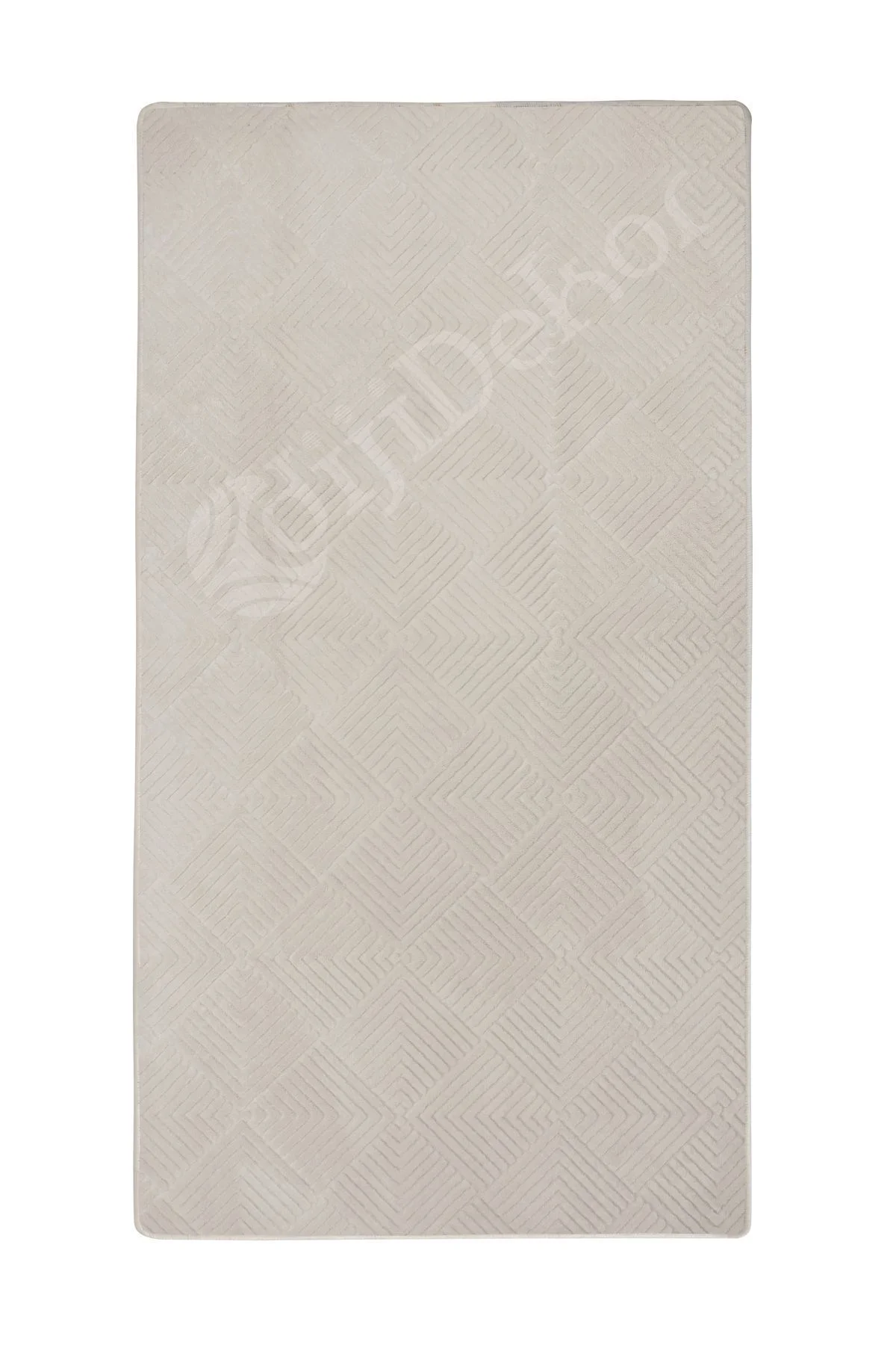 MODERN DAMA TASARIMLI KREM RENKLİ Yıkanabilir Kaymaz Kesme HALI Yolluk 80x500