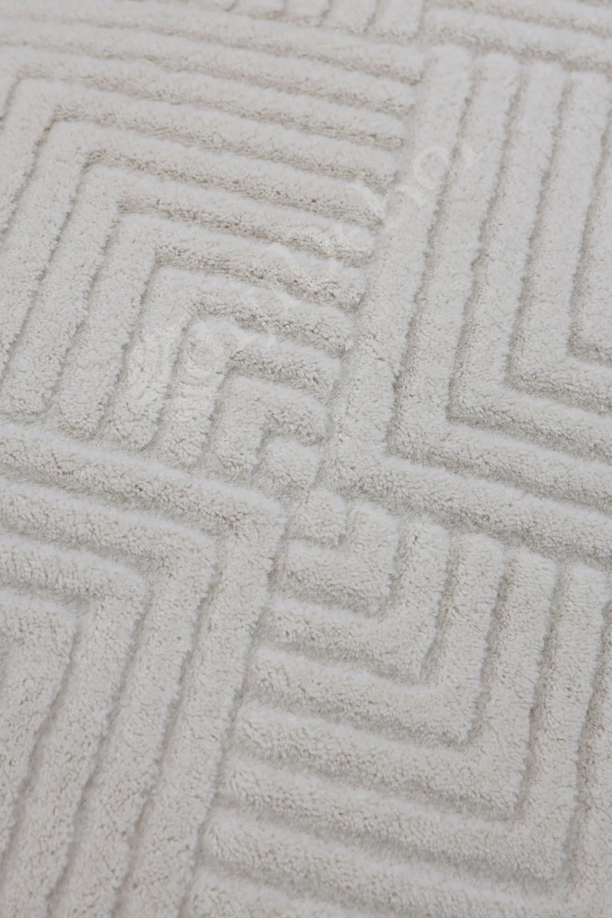 MODERN DAMA TASARIMLI KREM RENKLİ Yıkanabilir Kaymaz Kesme HALI Yolluk 100x250
