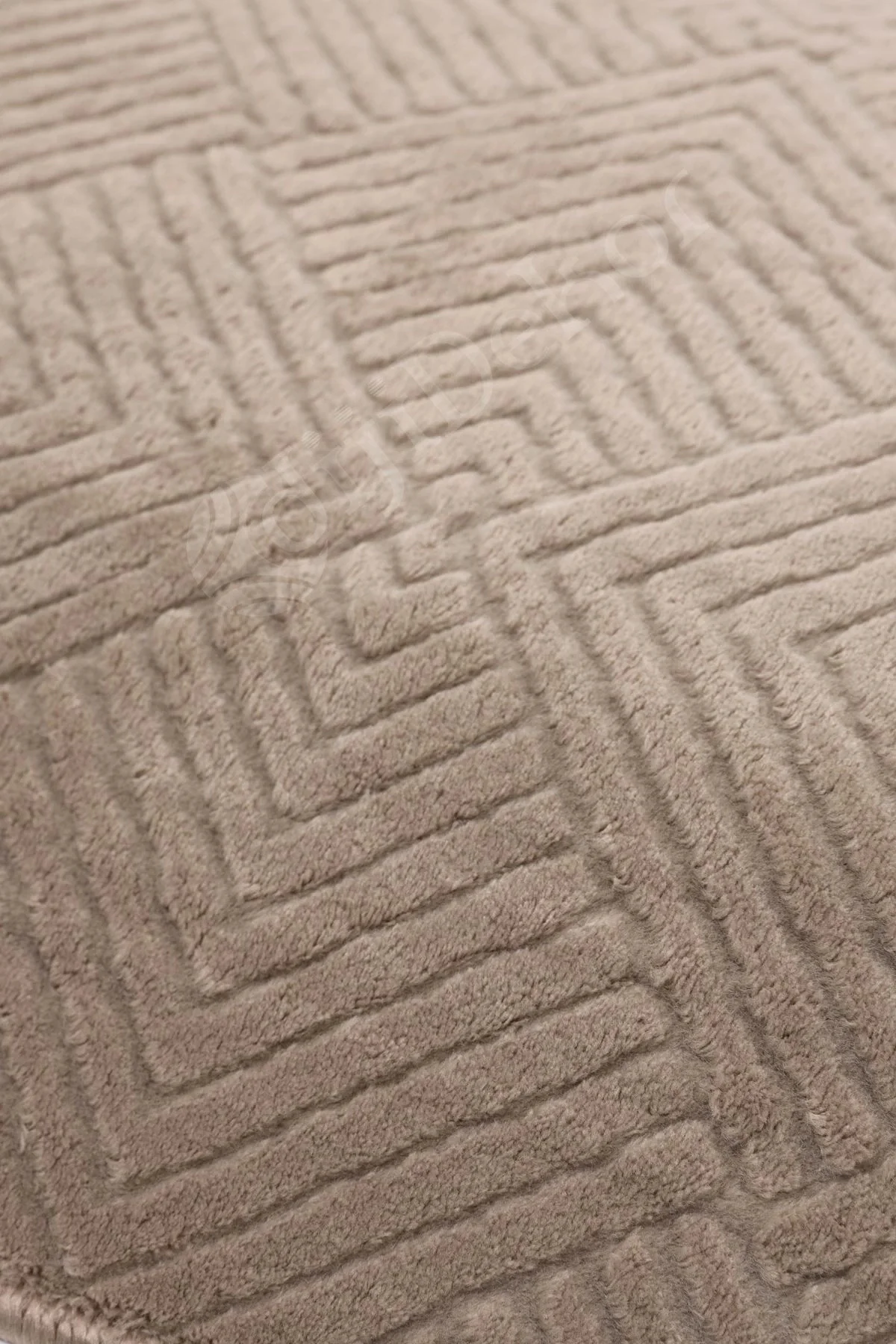 MODERN DAMA TASARIMLI KAHVE RENKLİ Yıkanabilir Kaymaz Kesme HALI Yolluk 100x400