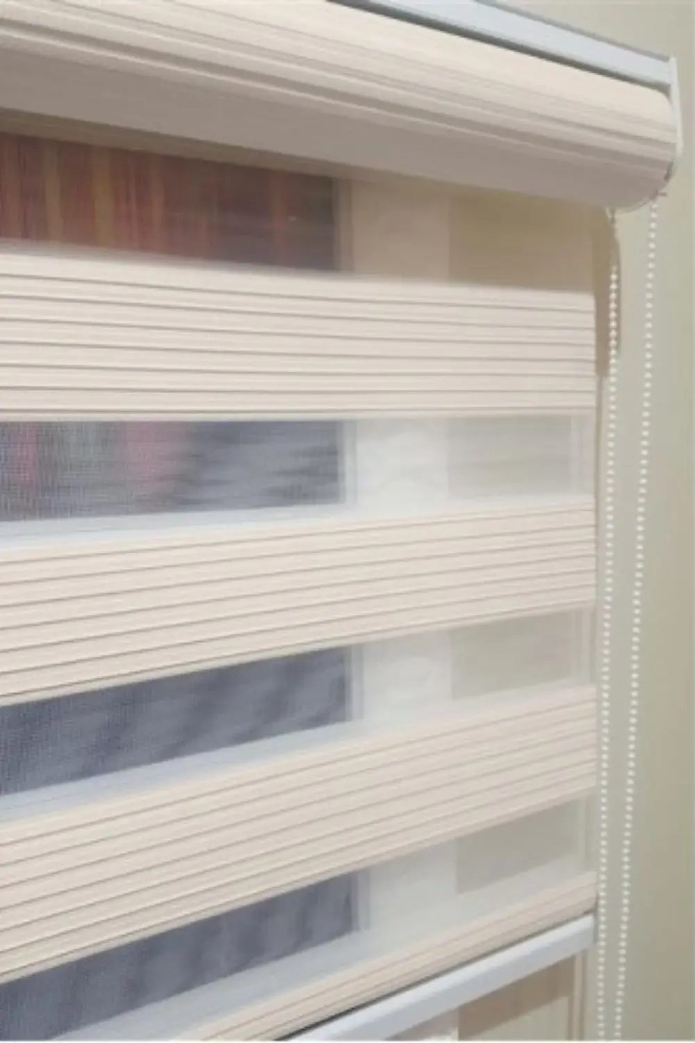 Modern Dar Pliseli Zebra Perde Alüminyum Kasalı Yüksek Kaliteli -