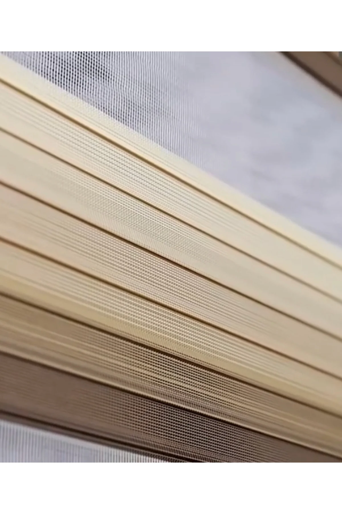 Modern Degrade Pliseli Zebra Stor Perde, Alüminyum Kasalı Yüksek 