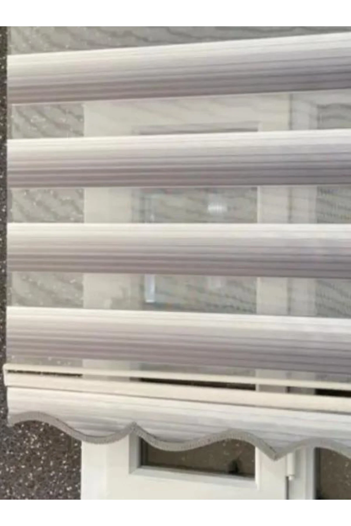 Modern Degrade Pliseli Zebra Stor Perde , Alüminyum Kasalı Yüksek
