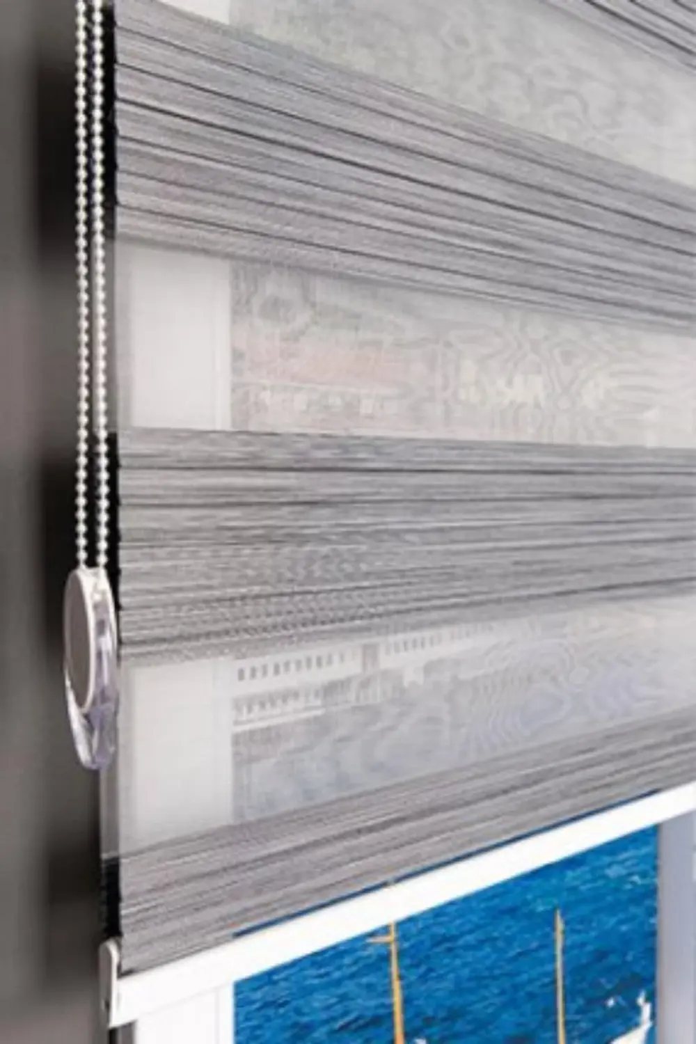 Modern Dekoratif Blackout Pliseli Karartma Zebra Perde Alüminyum