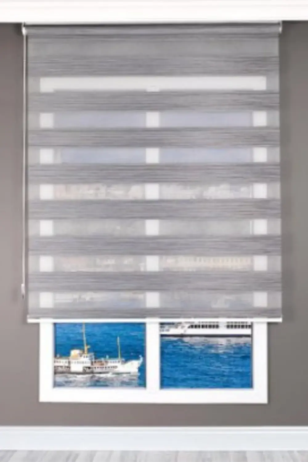 Modern Dekoratif Blackout Pliseli Karartma Zebra Perde Alüminyum