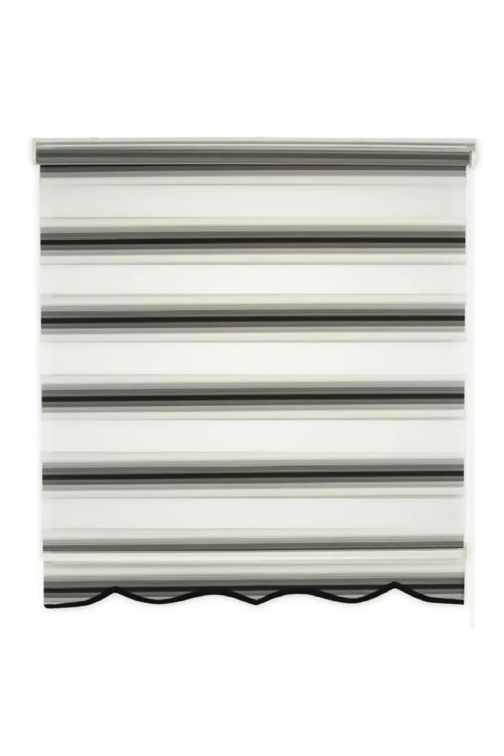 Modern Dekoratif Degrade Renk Geçişli Zebra Stor Perde Alüminyum