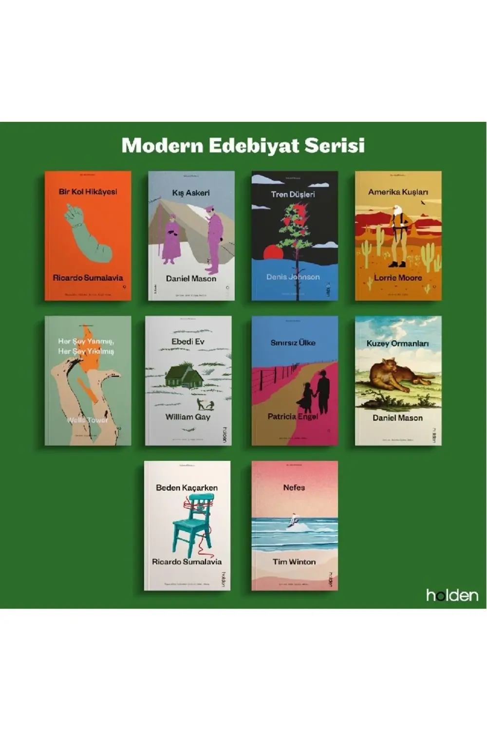 Modern Edebiyat Seti 10 Kitap / Sınırsız Ülke +Kuzey Ormanları+Kı