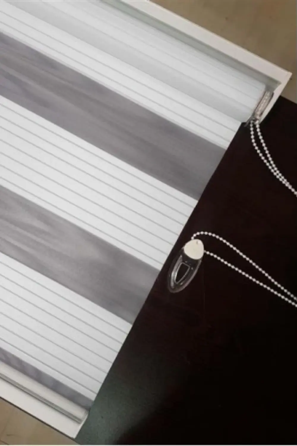 Modern Geniş Pliseli Zebra Perde Alüminyum Kasalı Yüksek Kaliteli