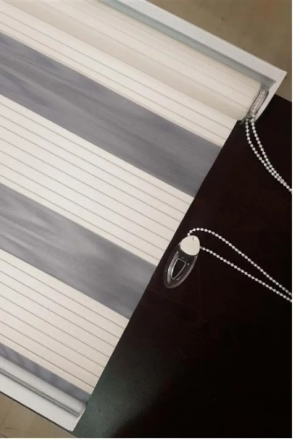 Modern Geniş Pliseli Zebra Perde Alüminyum Kasalı Yüksek Kaliteli