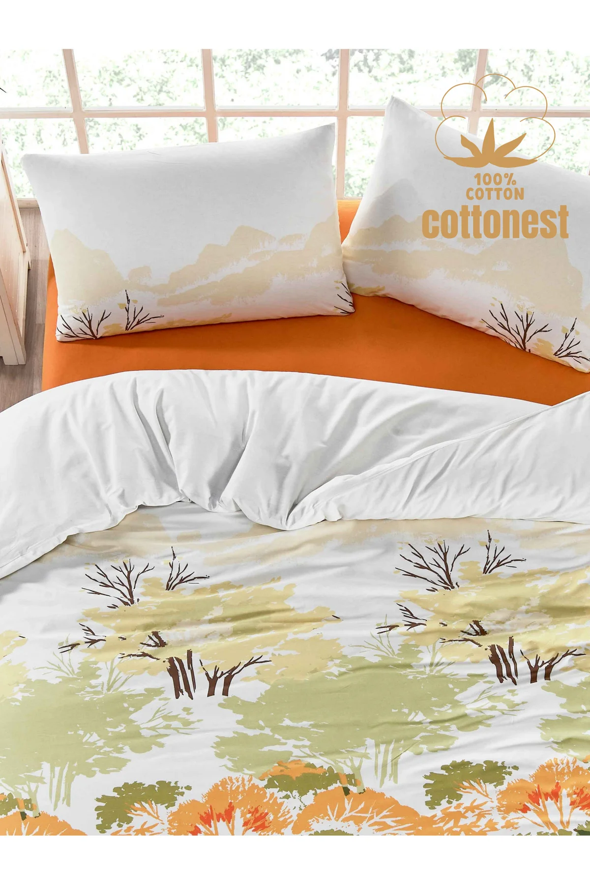 Modern Geometrik Desenli Premium Nevresim Seti - %100 Pamuk – Siyah & Sarı - Tek Kişilik Modern Geometrik Desenli Premium Nevresim Seti - %100 Pamuk – Siyah & Sarı - Tek Kişilik