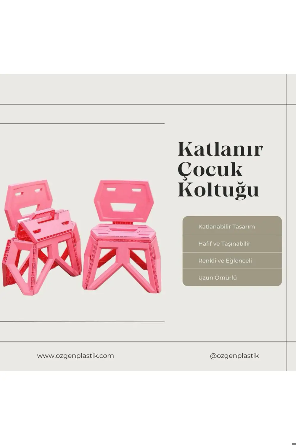 Modern Geometrik Katlanabilir Çocuk Kamp Sandalyesi, Taşınabilir,