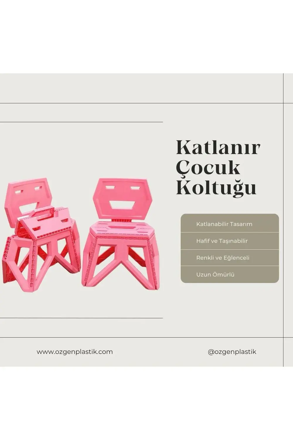 Modern Geometrik Katlanabilir Çocuk Kamp Sandalyesi, Taşınabilir,