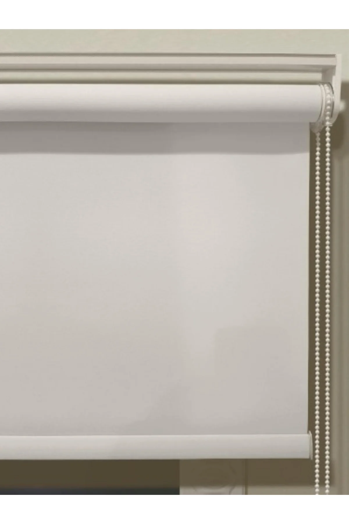 Modern Klasik Mat Stor Güneşlik Perde, Alüminyum Kasalı Yüksek Kaliteli - Krem P1010X/002W